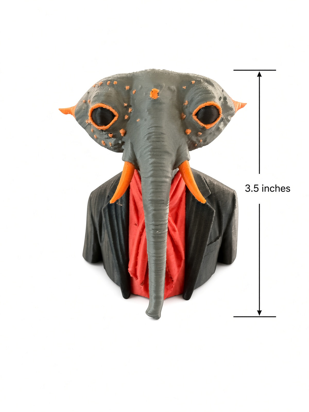 Elephant Bust — 3D Printed Surreal Sculpture