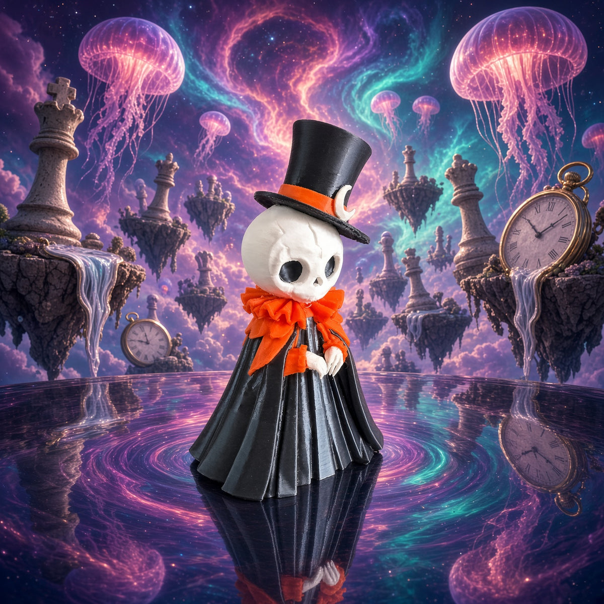 Pumpkin Girl — PLA 3D-Printed Halloween Collectible